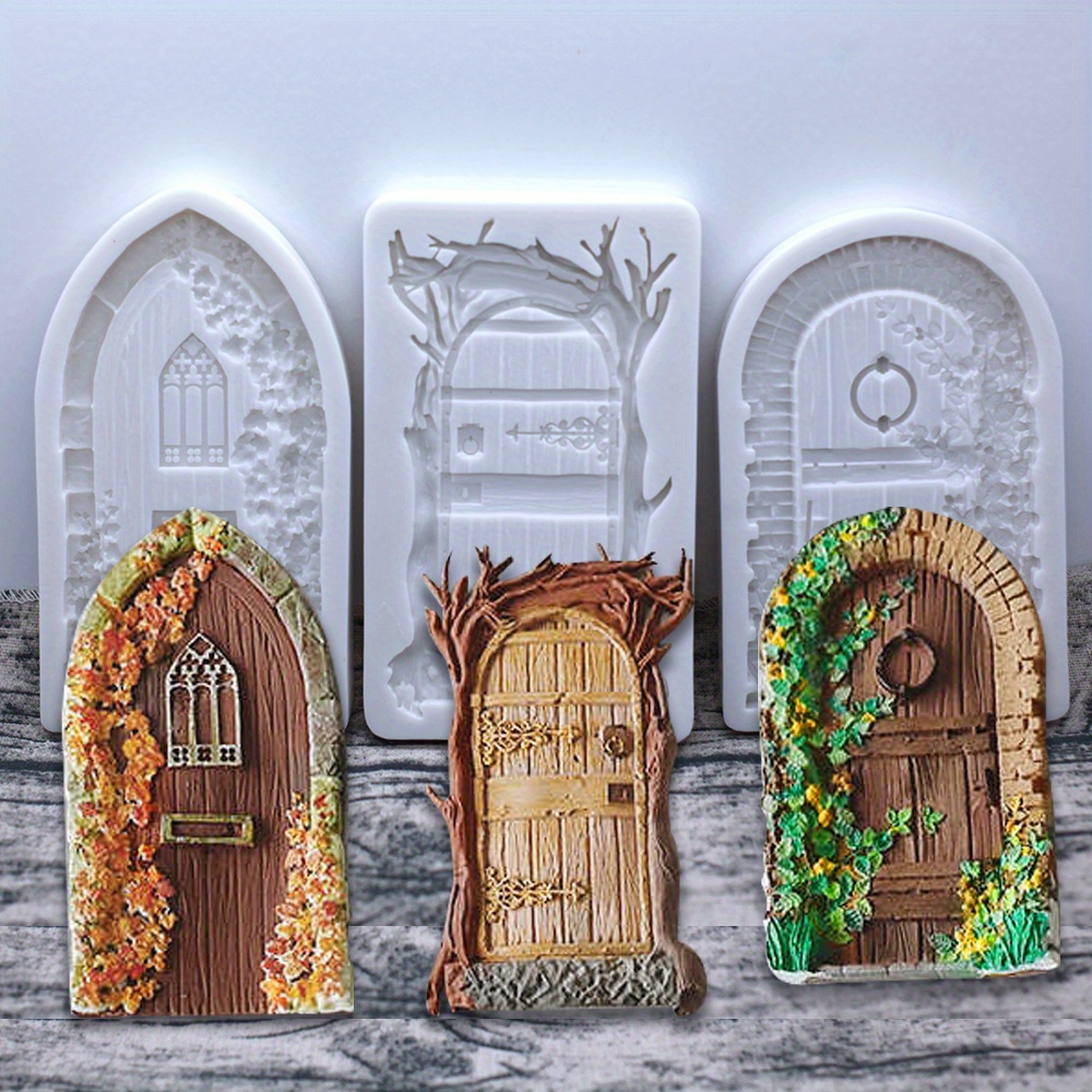 

Wooden Door Cake Mold With Climbing - Holiday Baking Decorations
