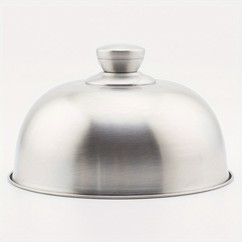 

Stainless Steel Burger & Bbq Lid - Perfect For Melting Cheese, Ideal Kitchen Gadget