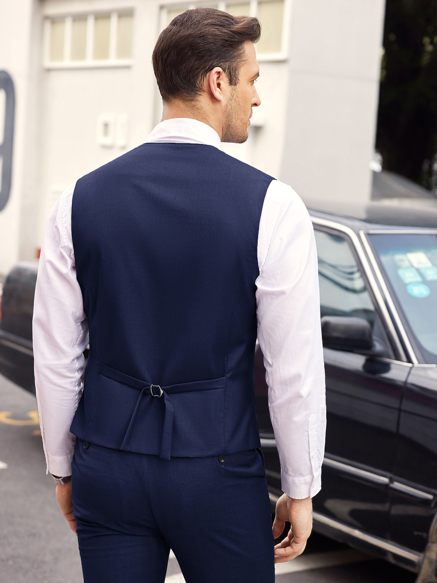 *'s Formal Fashion Vest Layered Waistcoat Business Dress Suit Vests for  Wedding