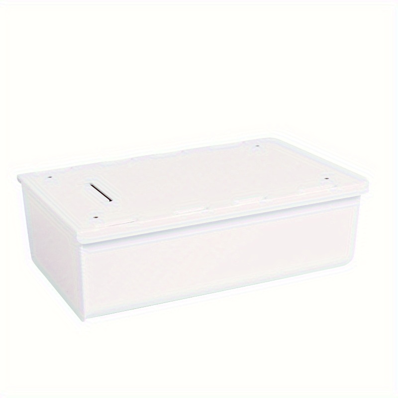 1pc Under Table Storage Box - Large And Small Drawers For Classroom And Office Organization - No-punching Required - Gray And White Stationery And Desk Storage Solution