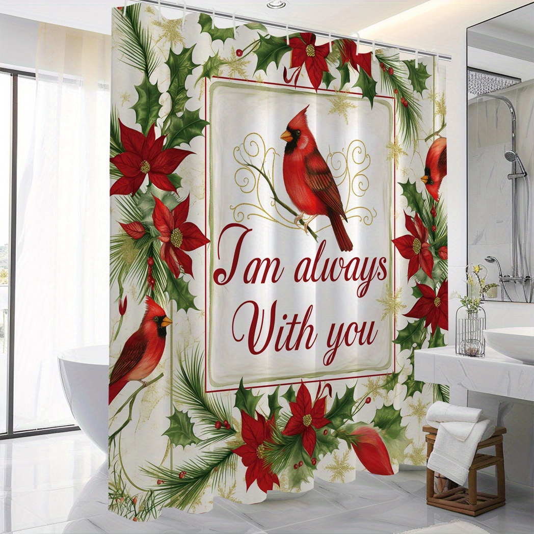 

Christmas Shower Curtain - Polyester , , - Bathroom Decor , 1pc And Curtain, 71x71