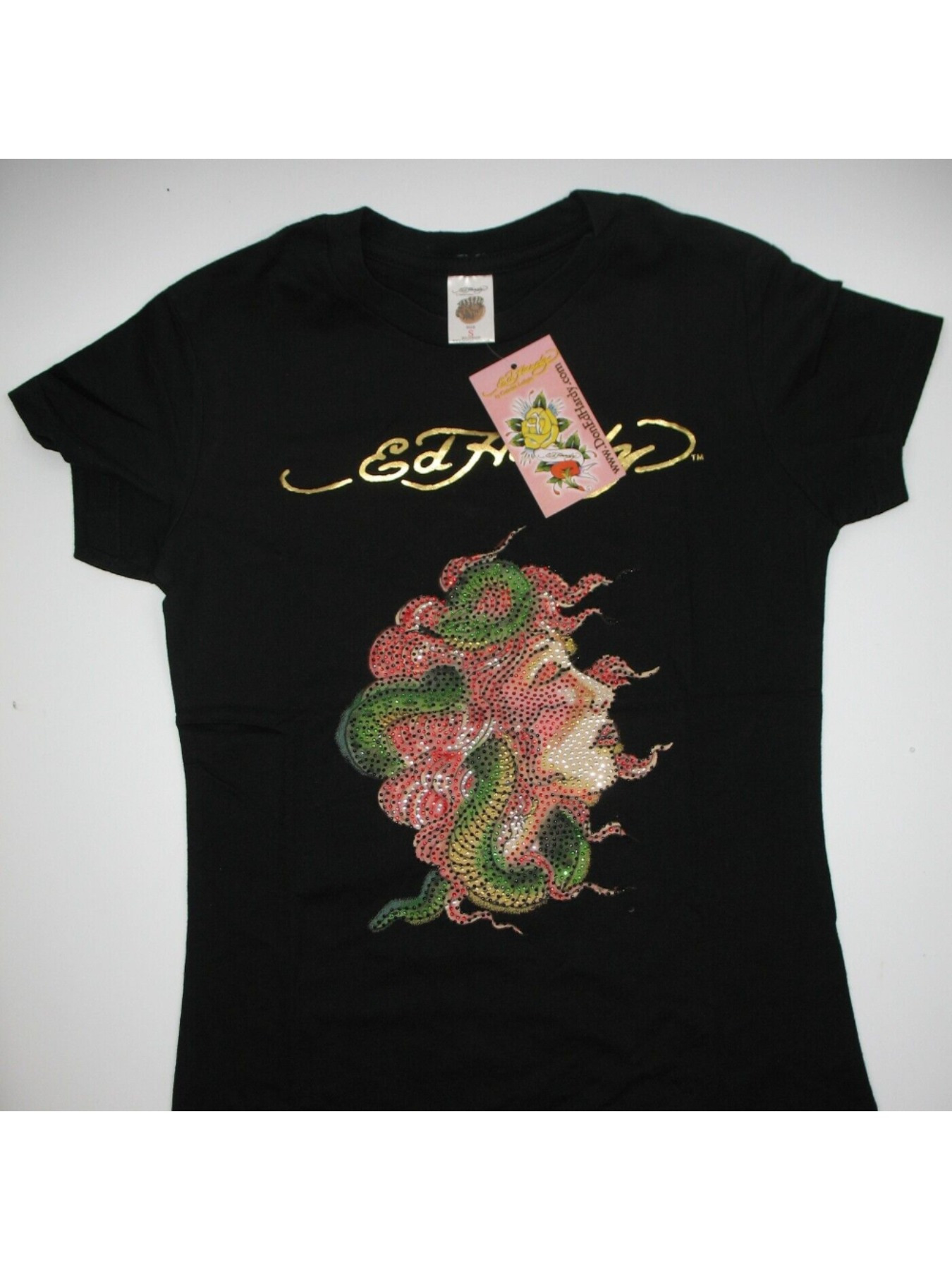 * Audigier Small T Shirt Methuselah Snake Head Y2K New NOS