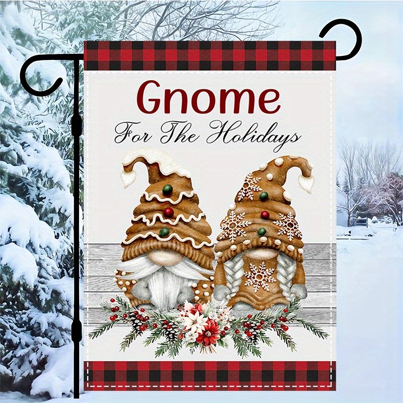 

Double- Christmas - , Polyester, For & Decor, 12x18 , For