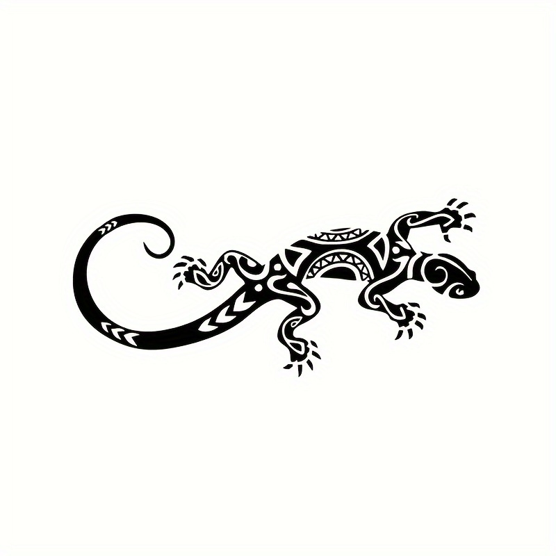Image of Stylish Maori-inspired Lizard Tattoo Vector Designs For Car Stickers, , Trucks, Suvs, Motorcycles, Vehicle Windows, Toolboxes, And Other Auto Additions