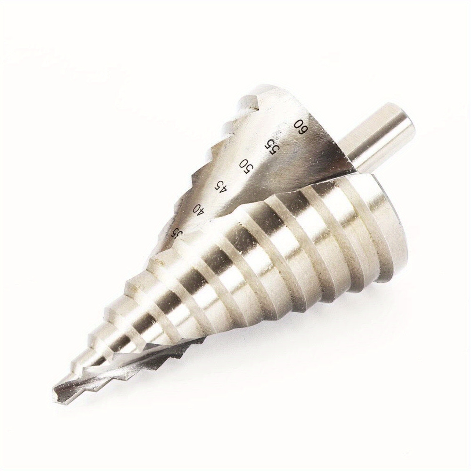 

Hss Titanium Cutter Taper Drill Countersink Professional Step Drill Cone Drill Peeling Drill 6-60 Mm Drilling Tool Hole Cutter Spiral Groove For Stainless Steel Metal Wood