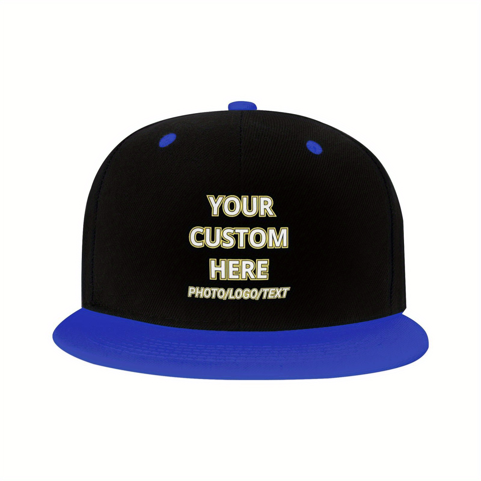 

Customizable Hip-hop Cap For - Personalize Or , , Moisture-wicking Polyester, For