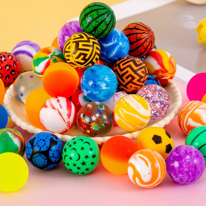 

[customer ] 25pcs Mini Bouncy Balls - Birthday Parties, Pinata Fillers & Party Favors - Plastic, No Power Needed Candy Balloons