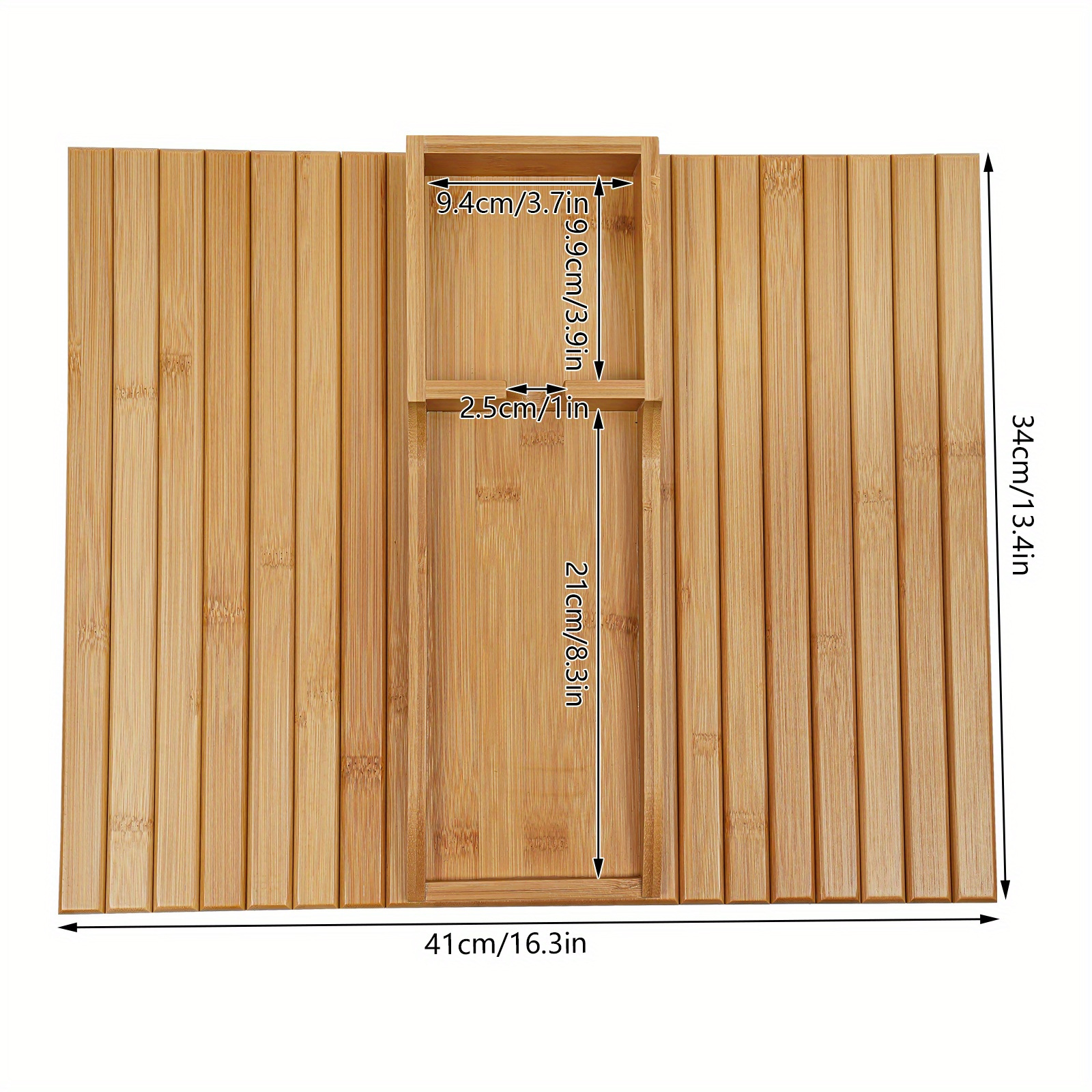 Plateau De Canapé En Bambou Pliable Avec Sac De Rangement - Support Accoudoir Pratique Et Élégant