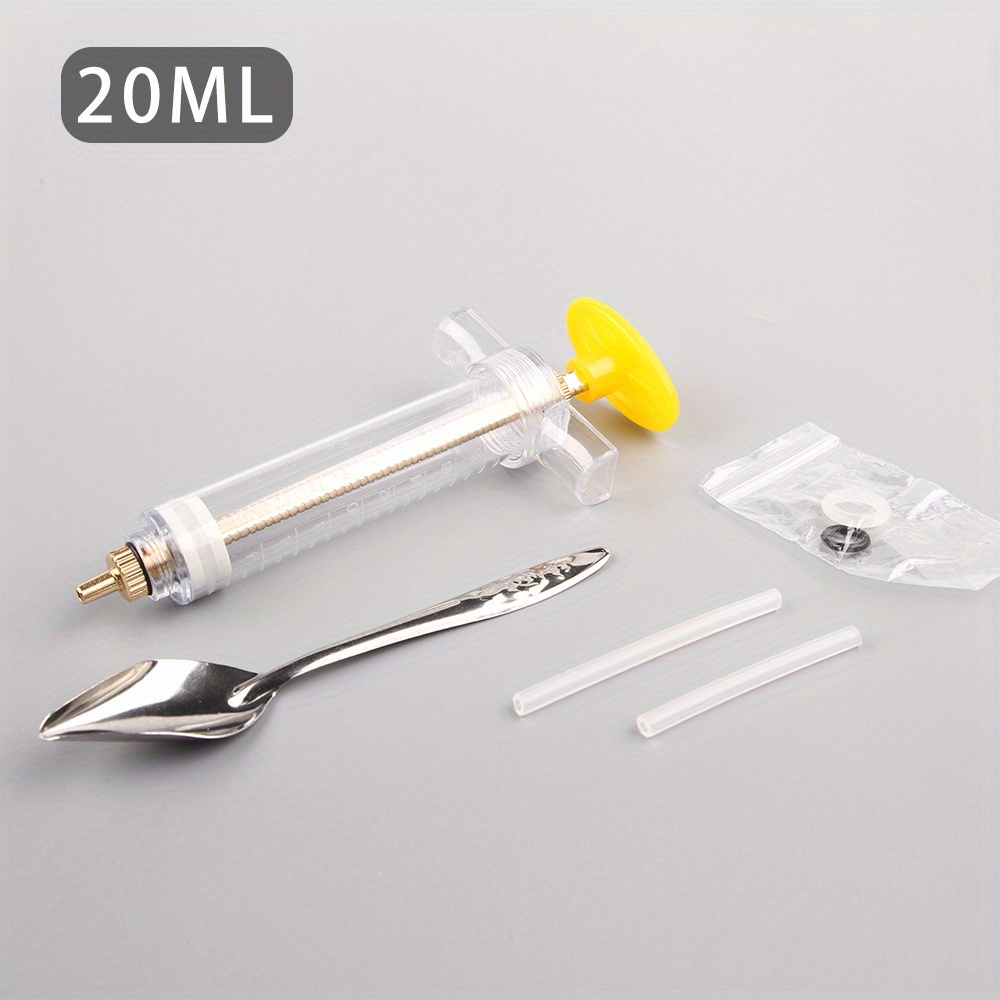 Image of Bird Feeding Tube With Flexible Tube & Artificial Spoon - Manual/gravity-fed Ornamental Tube Suitable For Nesting Boxes, Birds, Orphaned Wildlife - , Hygienic Feeding System For Pet Birds &
