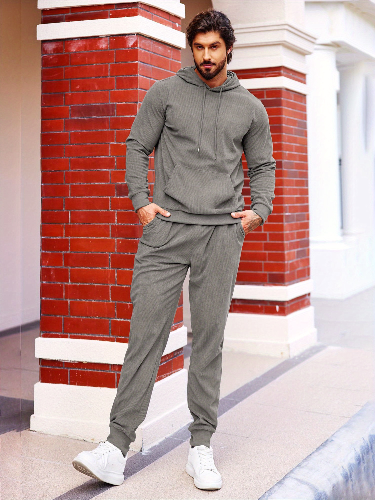Mens Track Suit Safuny Mens Sweatsuits Piece Set Big Tall