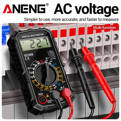 1999 counting multimeter three pole buzzer ac voltage 10a current multimeter hfe multimeter tool digital tester without battery