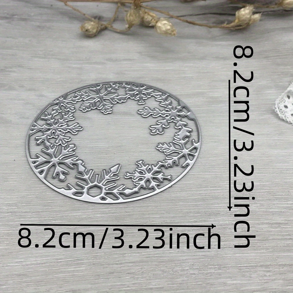 1pc Metal Cutting Dies Cut Die Mold Snowflake Circle Frame Decoration Paper Craft Blade Punch Stencils Dies
