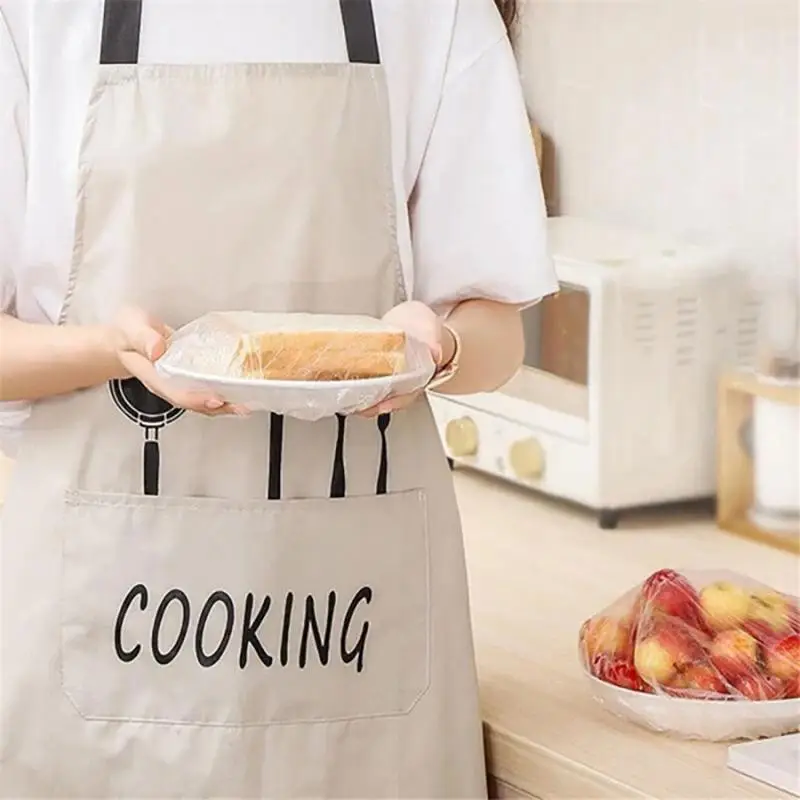 100 шт. ярких эластичных пластиковых пленок для покрытия продуктов питания, одноразовые кухонные и обеденные принадлежности для сохранения свежести и безопасности, детали 7