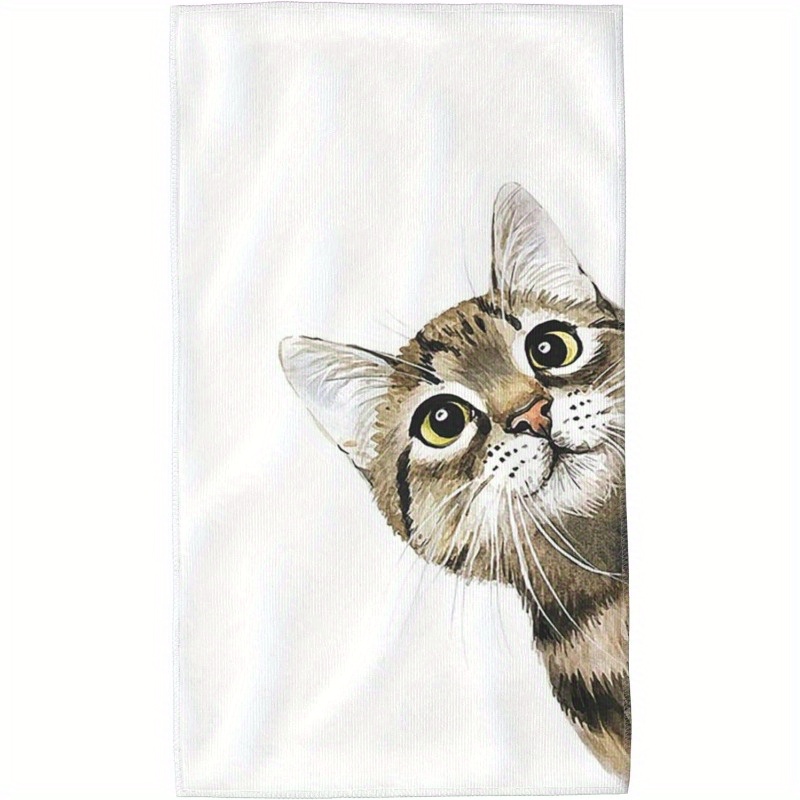 

1pc Set Of Cat Towels Towels Towels For Bathroom Gym And Spa Towels 18 X 26