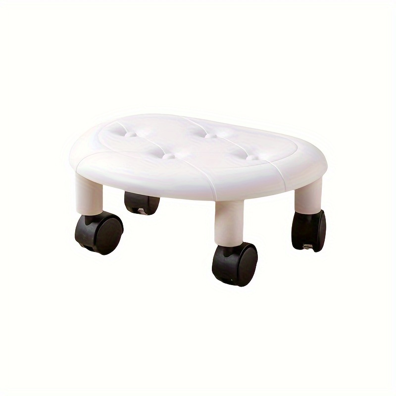 Image of Wheeled Living Room Armchair - Formaldehyde-free Movable Plastic Single Chair, Suitable For Home, Living Room And Bedroom