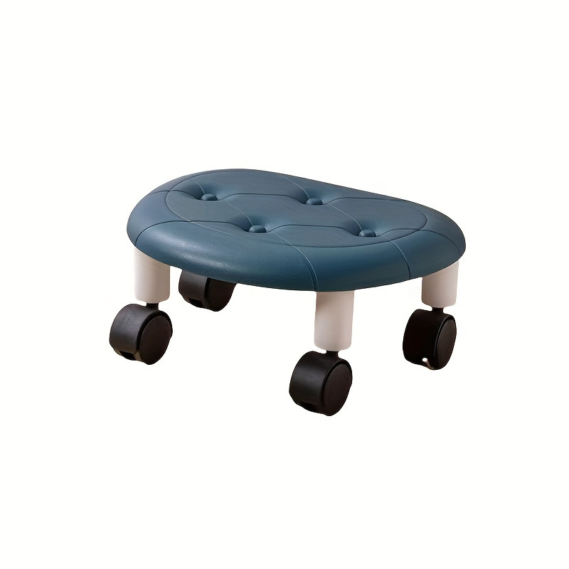 Wheeled Living Room Armchair - Formaldehyde-free Movable Plastic Single Chair, Suitable For Home, Living Room And Bedroom