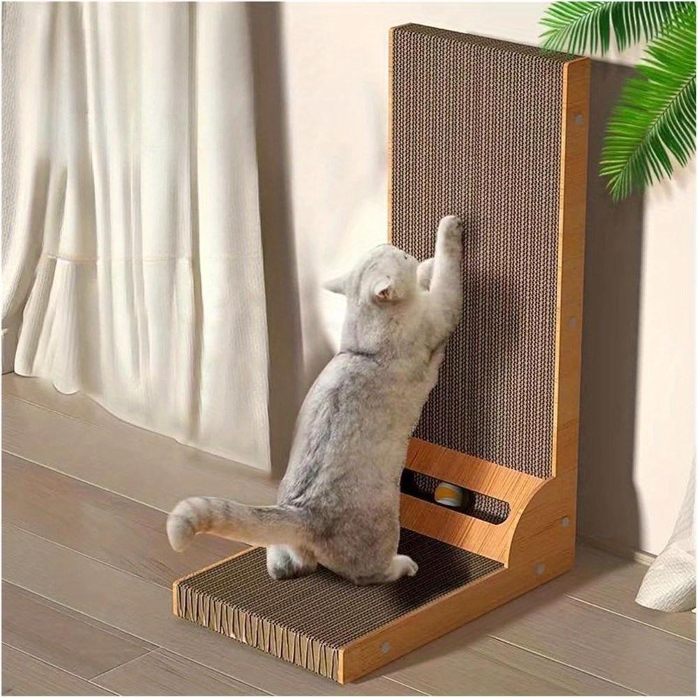 

L Cat Scratcher , Double- Scratching, - And Non Falling , Cat , And Scratching Sofa, Corrugated , Cat