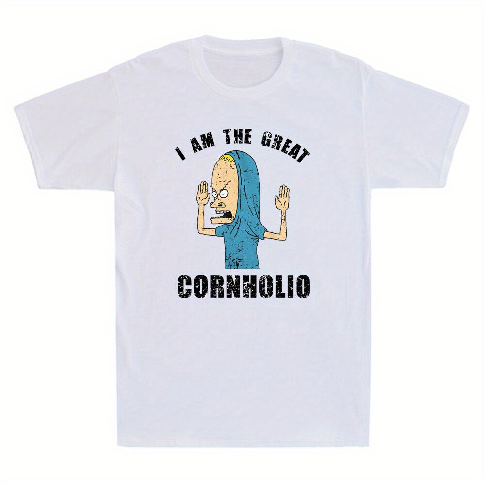 

I Am The Great Cornholio - Beavis & Butthead Funny Cartoon Vintage Men's T-shirt