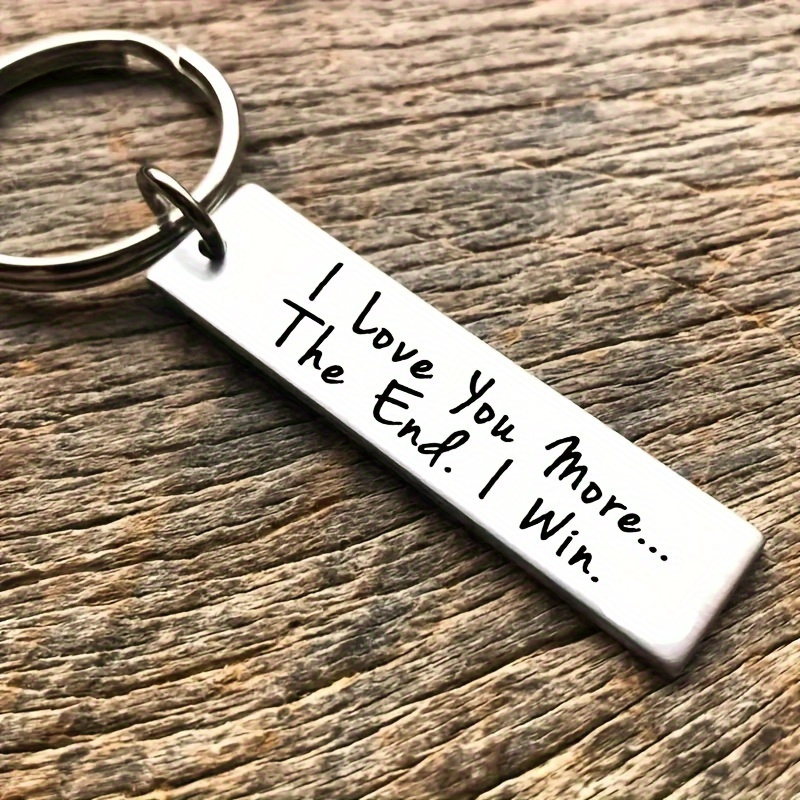 

1pc I Romantic Keychain A Message For Her, A Stylish Anniversary Or Birthday Gift To Your Special Connection