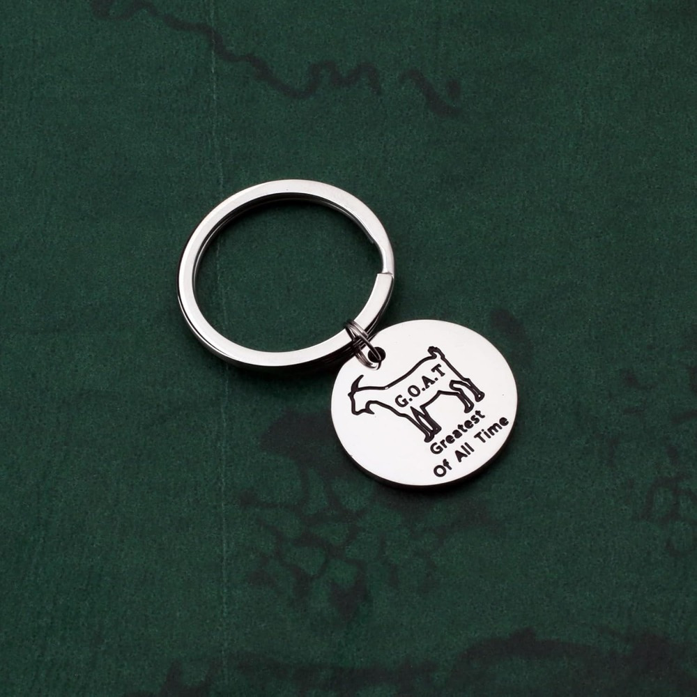 

Stainless Steel Goat Keychain - " Of " Inspirational Gift For , Funny With Engraved Text, Metal Key Ring, Novelty Gift Item | Design | Stainless Steel Chain