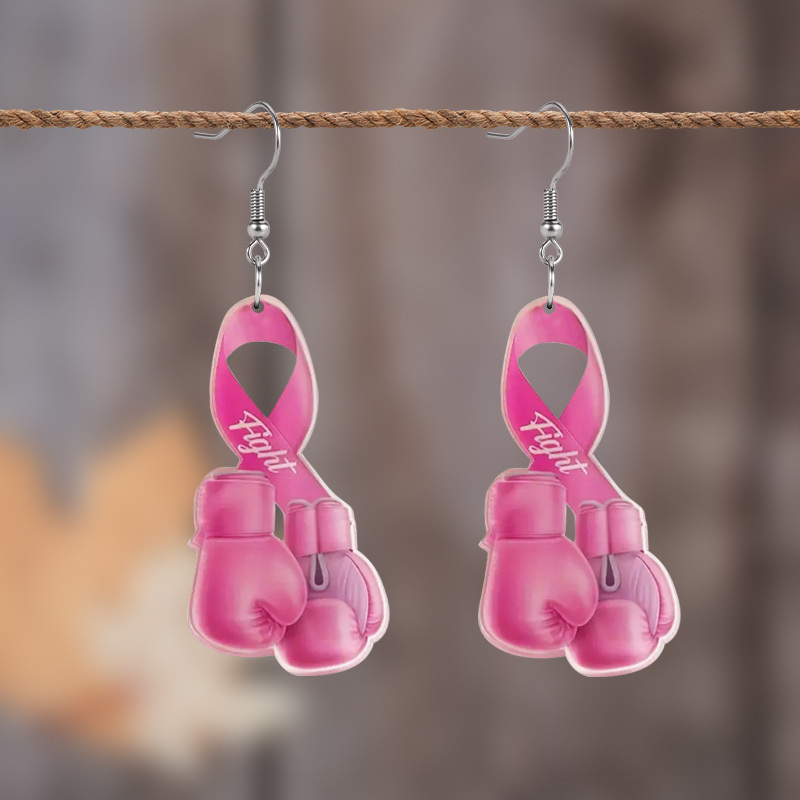 

This Link Is For International Breast Awareness Month Breast Day Boxing Gloves Acrylic Earrings 1pair Boxing Gloves Breast Day Earring Acrylic Painting Earrings Jewelry For Women Female