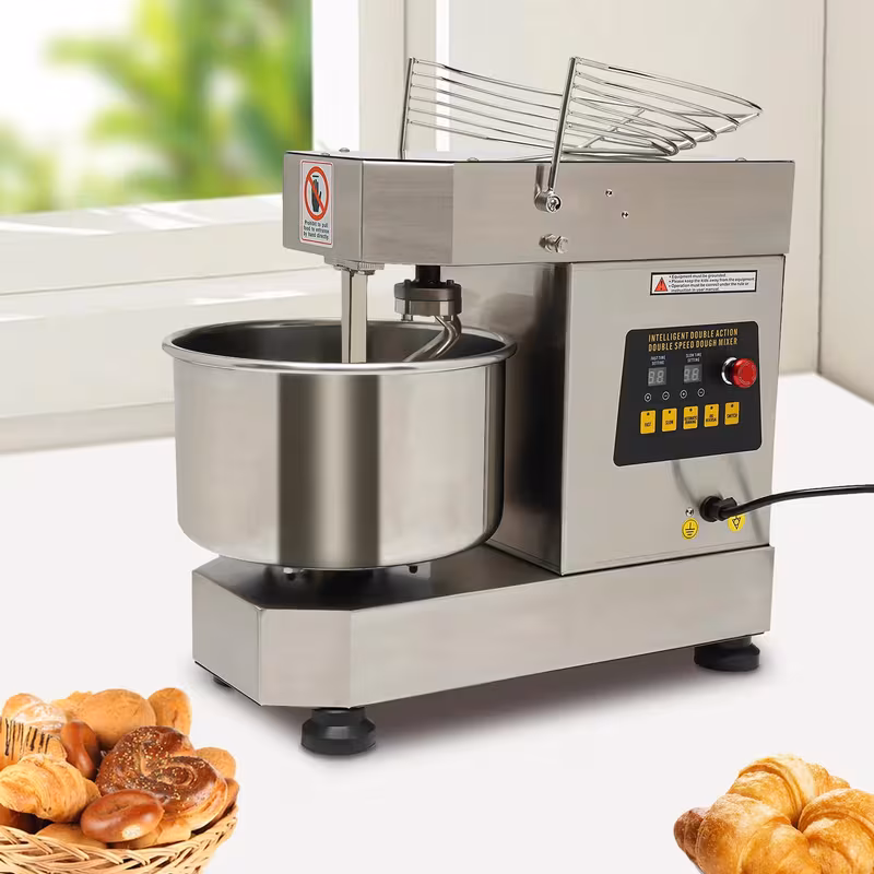 commercial food mixer 750w dual rotating dough mixer stand mixer with stainless steel bowl 10 5qt capacity included baking equipment for restaurant Product details 0