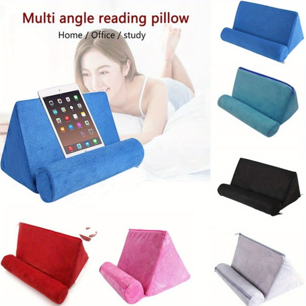 Tablet Holder for Bed, iPad Tablet Pillow Stand for Browsing or Watching  E-Reader Pillow Holder for Lap Universal Phone Stand for Couch or Pi