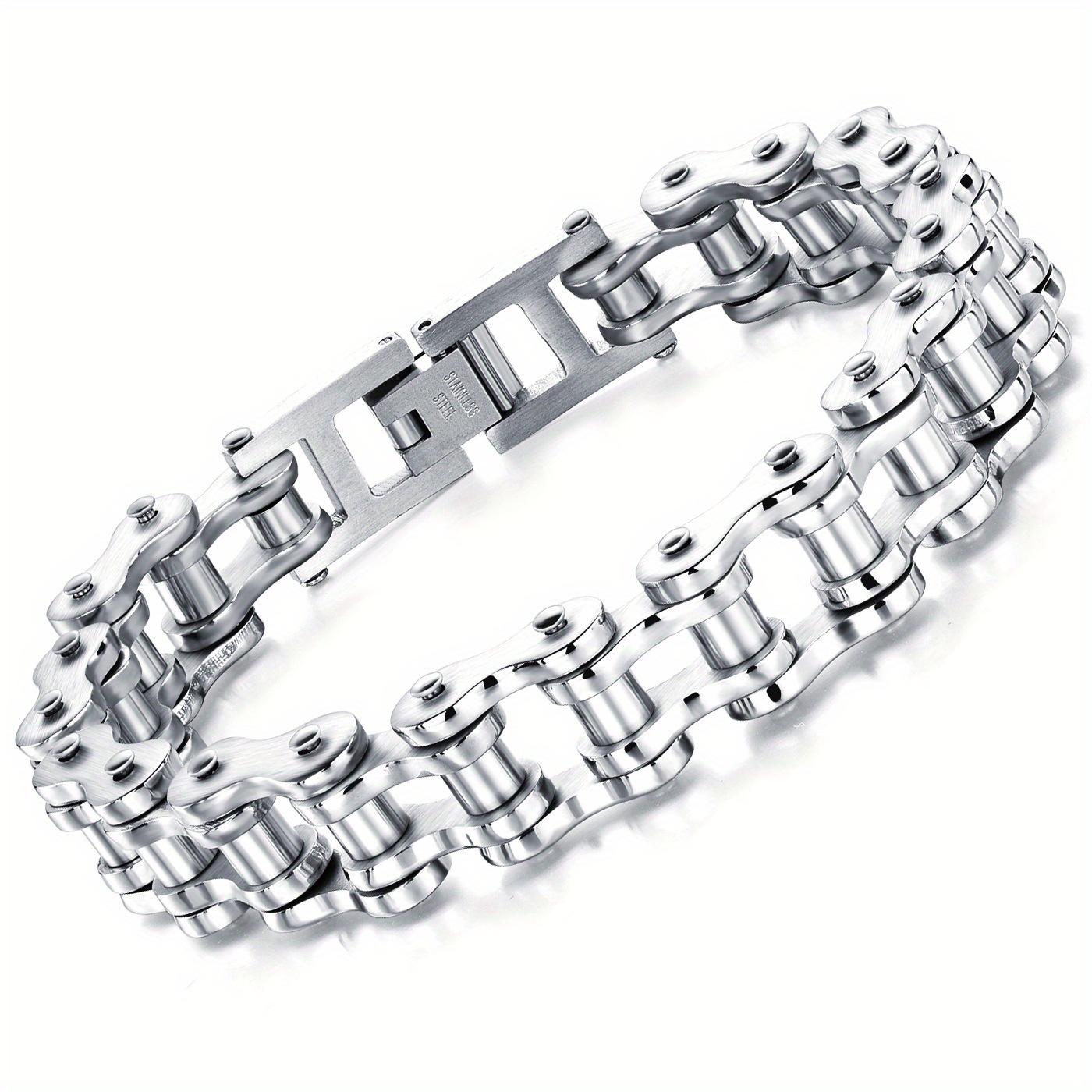 titanium steel mens bracelet rock n roll Temu Philippines