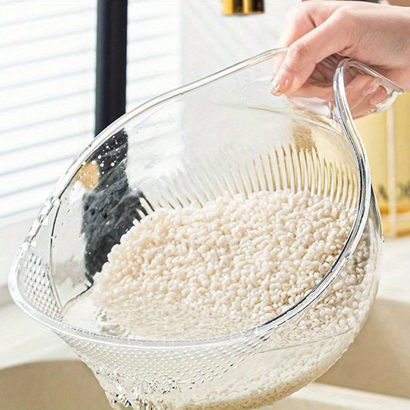 1pc multifunctional plastic washing bowl diamond shaped for and vegetables accessories details 1