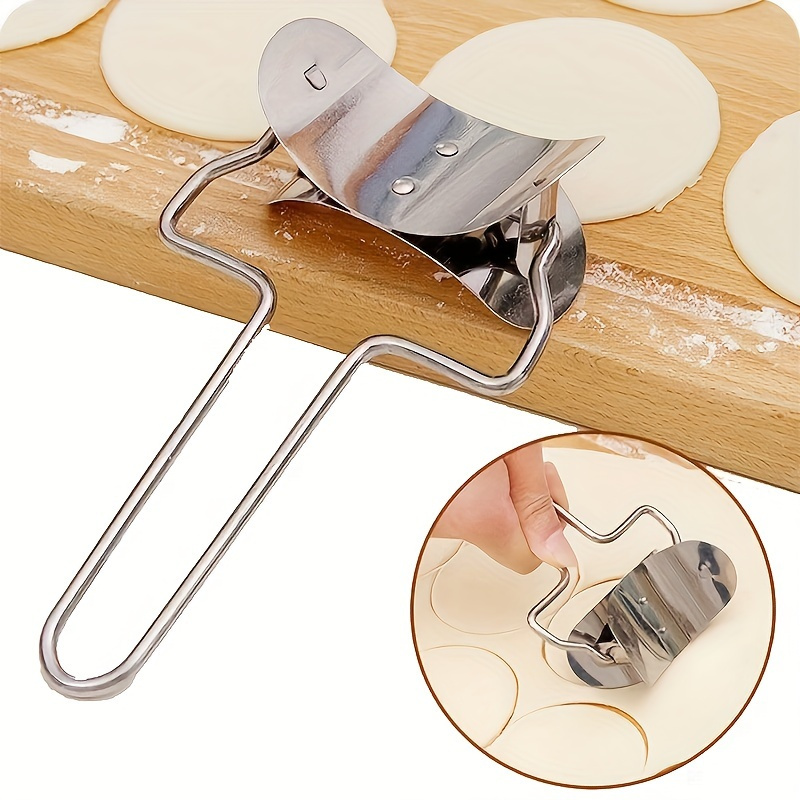 2pcs stainless steel dumpling machine set dough roller cutter dumpling maker suitable for home kitchen   details 5