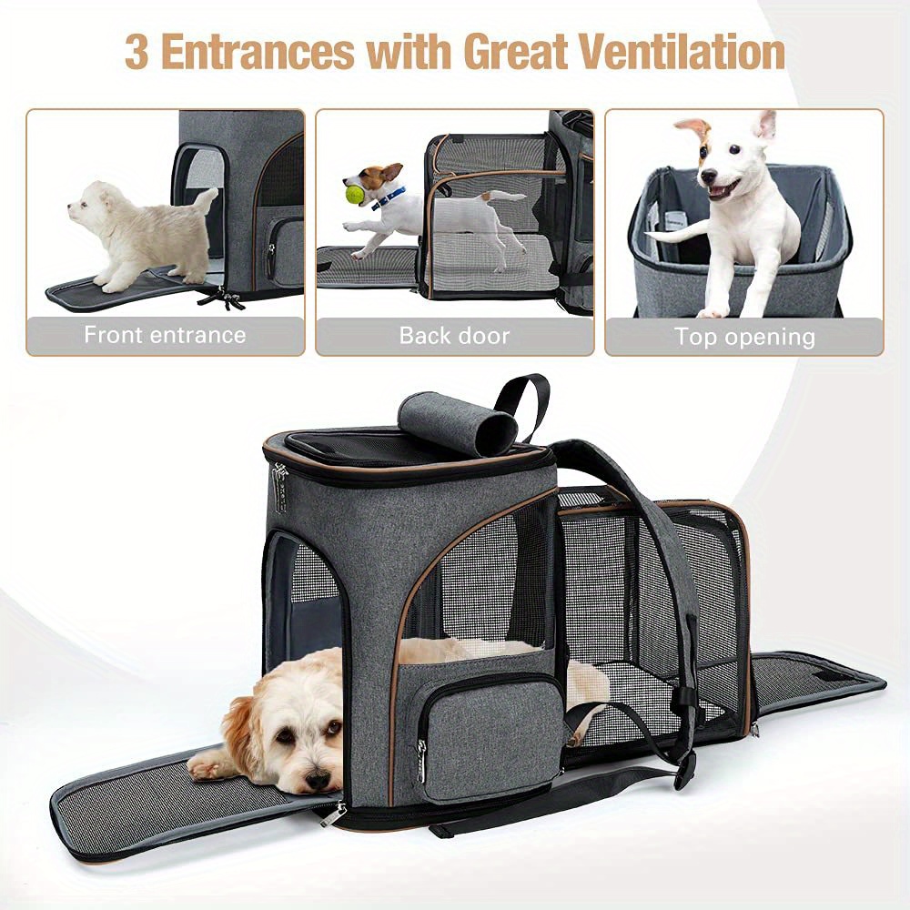 Extra Large Foldable Pet Backpack Carrier for Cats and Small Dogs