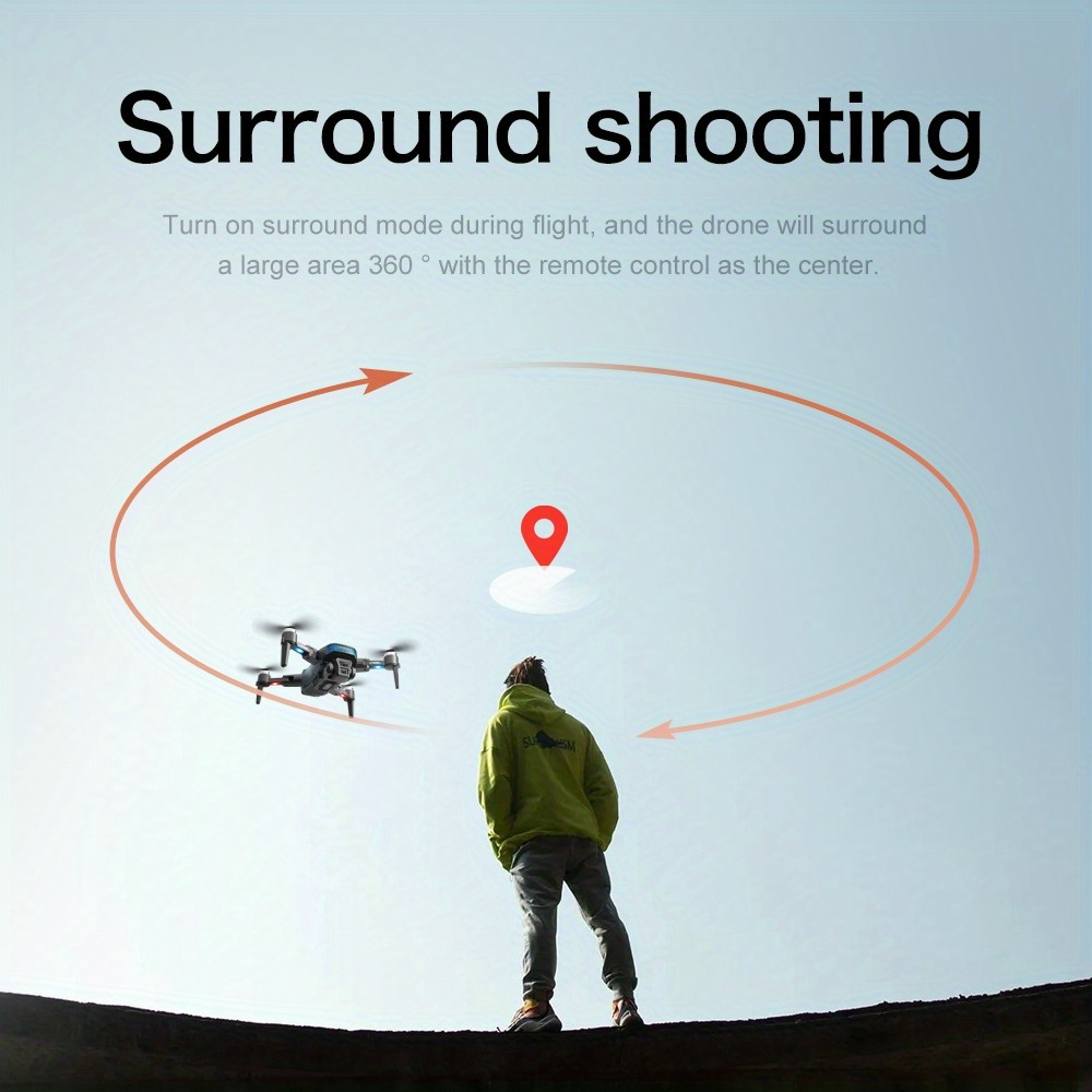 [4K GPS Drone with Brushless Motor] 4K HD GPS Drone with Brushless Motor - Foldable Structure, Smart Obstacle Avoidance, One-Axis Gimbal, WiFi Enabled, Ideal for Beginners - Includes 3 Batteries, Perfect Gift, Outdoor Flying Toy | Vibrant Green Accents details 16