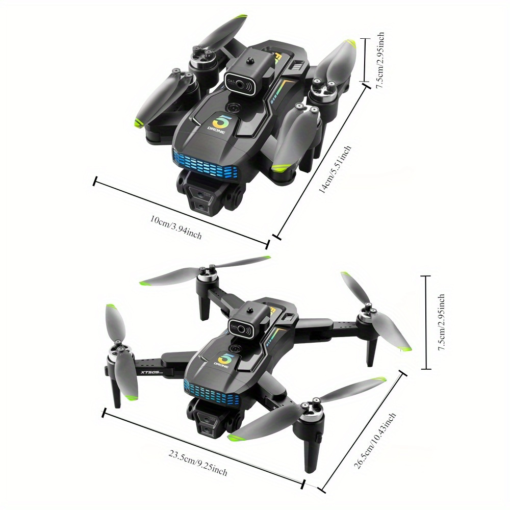 [4K GPS Drone with Brushless Motor] 4K HD GPS Drone with Brushless Motor - Foldable Structure, Smart Obstacle Avoidance, One-Axis Gimbal, WiFi Enabled, Ideal for Beginners - Includes 3 Batteries, Perfect Gift, Outdoor Flying Toy | Vibrant Green Accents details 18
