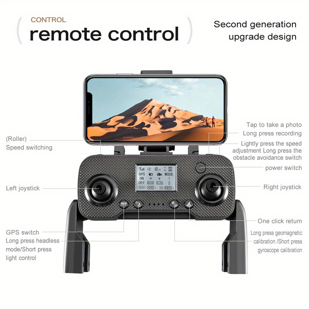 [4K GPS Drone with Brushless Motor] 4K HD GPS Drone with Brushless Motor - Foldable Structure, Smart Obstacle Avoidance, One-Axis Gimbal, WiFi Enabled, Ideal for Beginners - Includes 3 Batteries, Perfect Gift, Outdoor Flying Toy | Vibrant Green Accents details 19