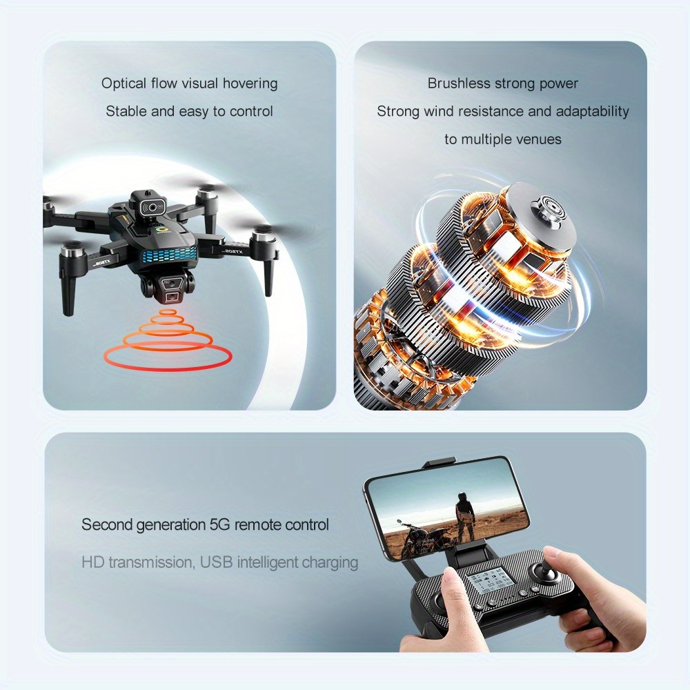 [4K GPS Drone with Brushless Motor] 4K HD GPS Drone with Brushless Motor - Foldable Structure, Smart Obstacle Avoidance, One-Axis Gimbal, WiFi Enabled, Ideal for Beginners - Includes 3 Batteries, Perfect Gift, Outdoor Flying Toy | Vibrant Green Accents details 20