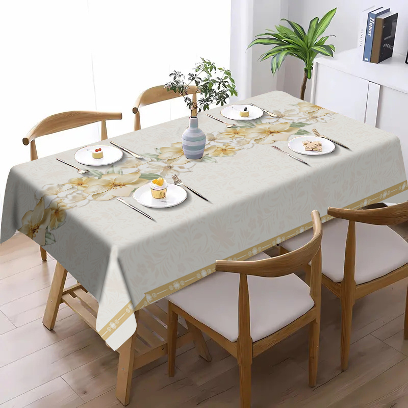 

5 Sizes Of Rectangular Tablecloths: Waterproof, Oil-resistant, And Easy To Clean - Suitable For Home Kitchen Use