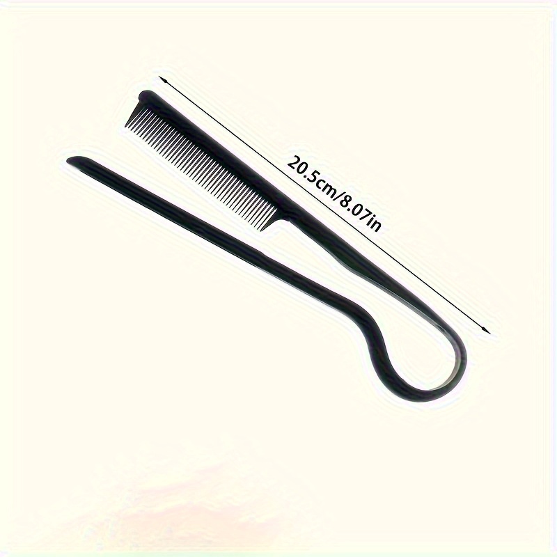 Professional V-Shaped Hair Styling Comb - Casual Plastic Finishing Comb for Straightening & Cutting - Practical Hairdressing Tool