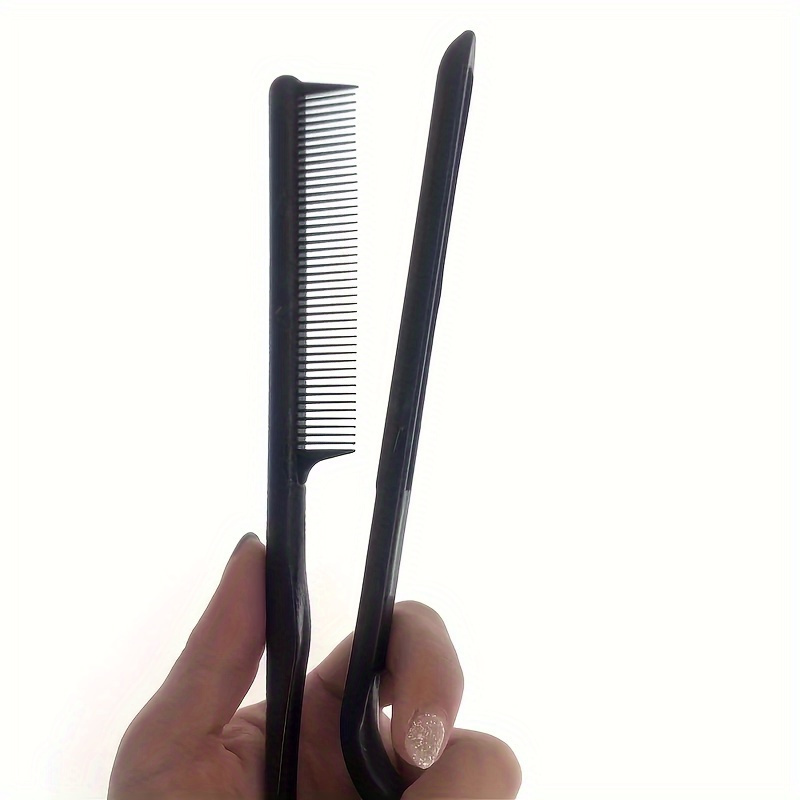 Professional V-Shaped Hair Styling Comb - Casual Plastic Finishing Comb for Straightening & Cutting - Practical Hairdressing Tool