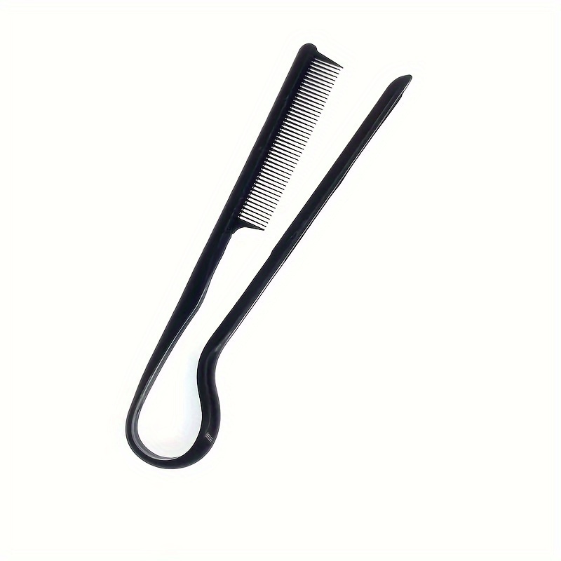 Professional V-Shaped Hair Styling Comb - Casual Plastic Finishing Comb for Straightening & Cutting - Practical Hairdressing Tool