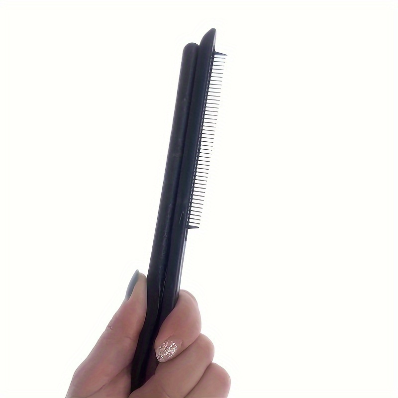 Professional V-Shaped Hair Styling Comb - Casual Plastic Finishing Comb for Straightening & Cutting - Practical Hairdressing Tool