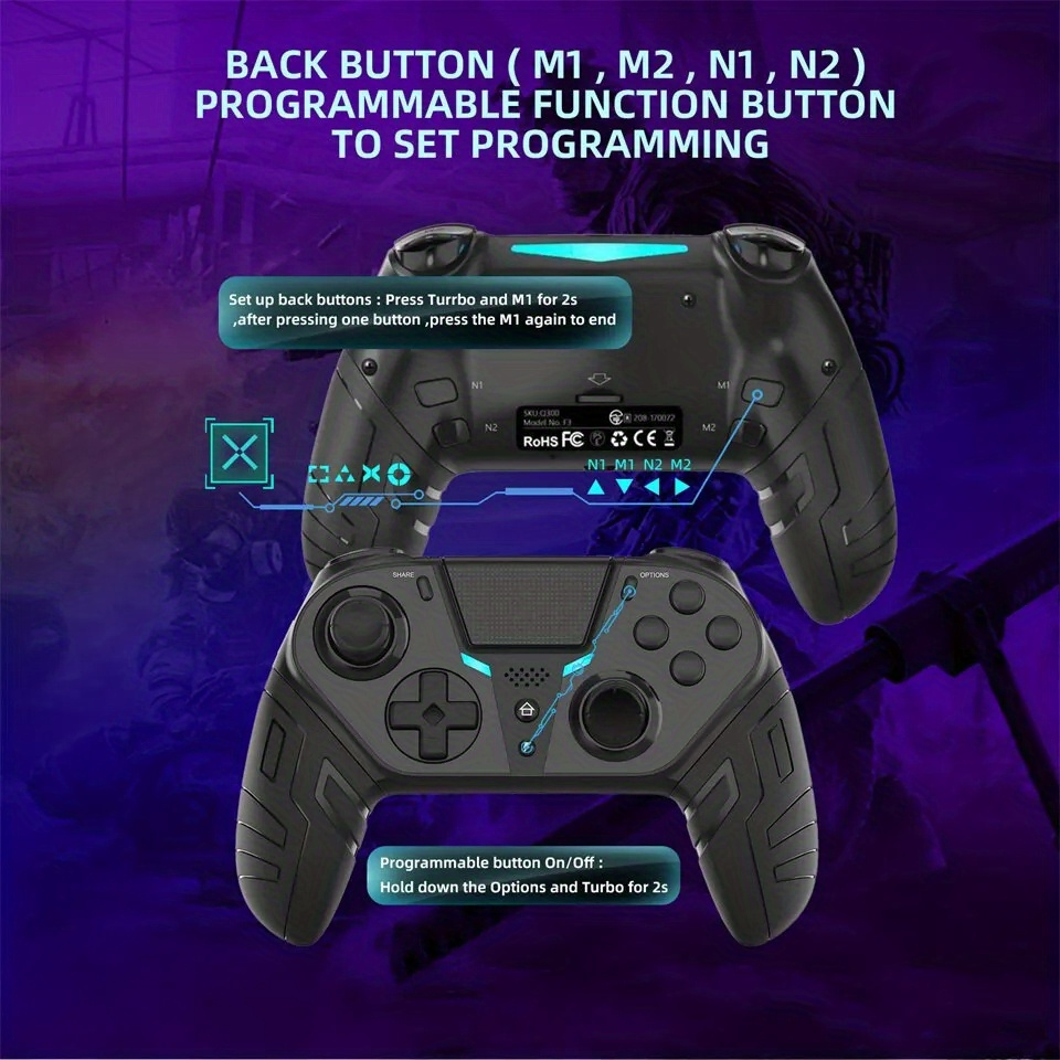 wireless p4 controller programmable back buttons Temu