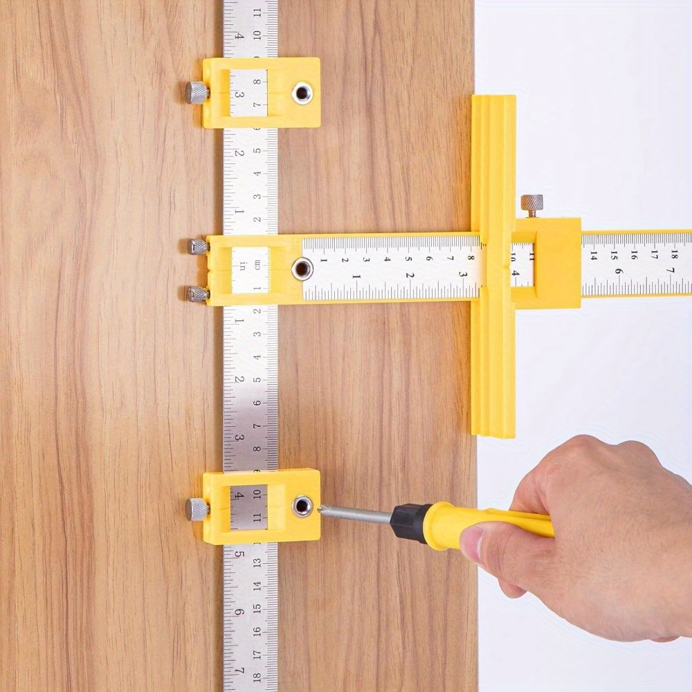 Cabinet Hardware Installation Jig - Aluminum Alloy Drill Guide For Handles & Knobs