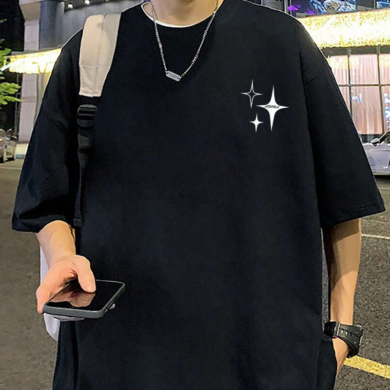 

Men's Star Print Fashion Summer Short Sleeve T-shirt