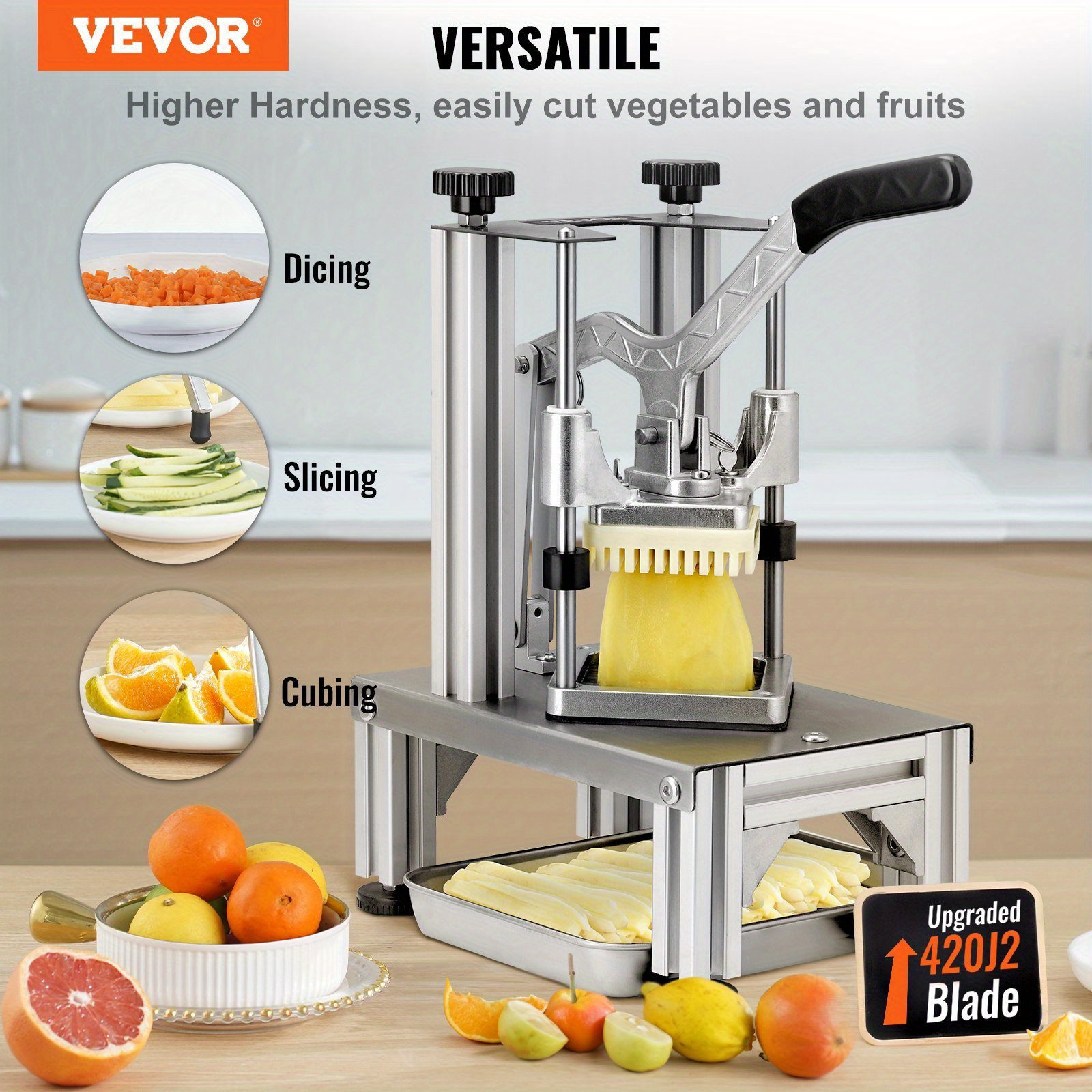  commercial vegetable dicer vegetable chopper 4 blades french fry cutter details 1