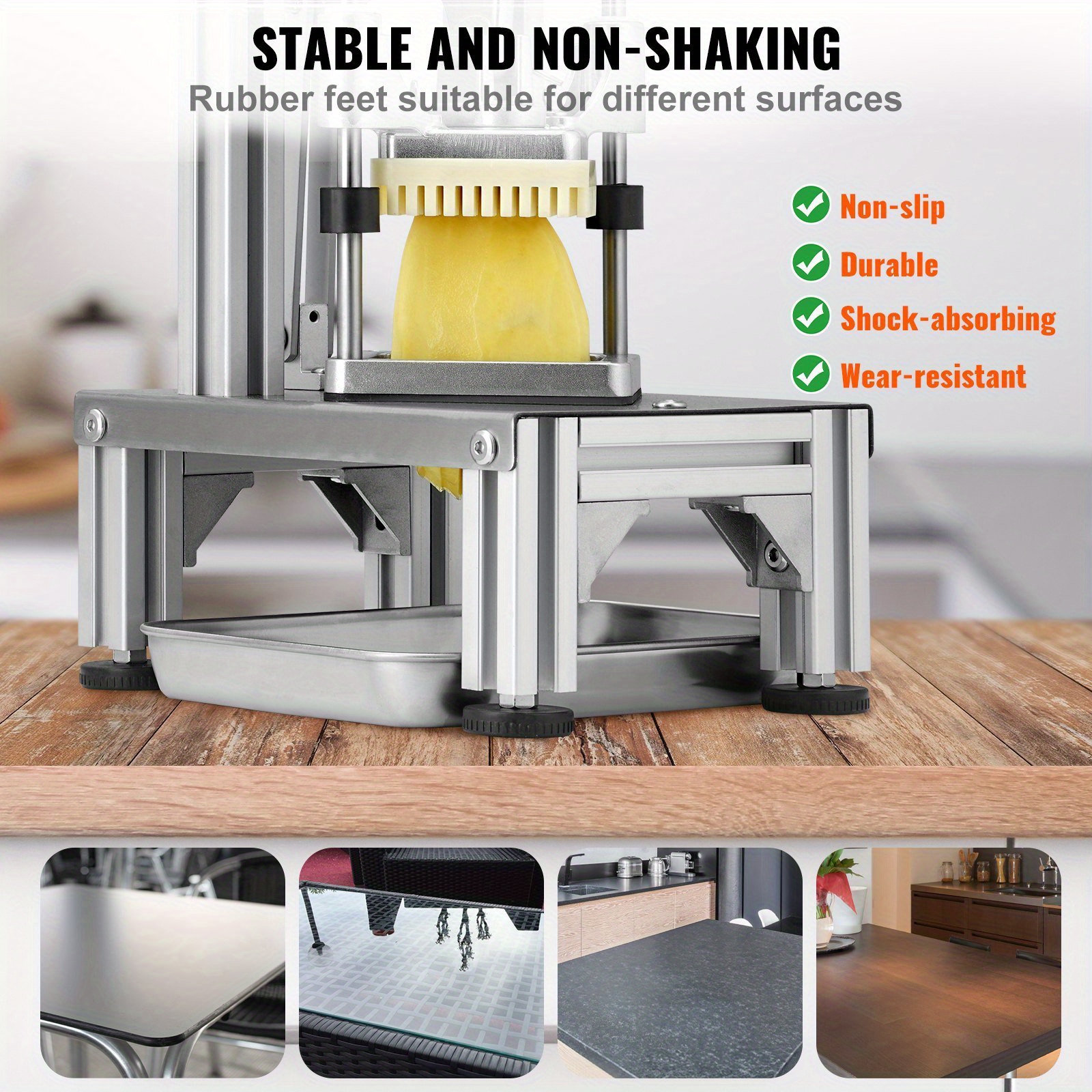  commercial vegetable dicer vegetable chopper 4 blades french fry cutter details 4