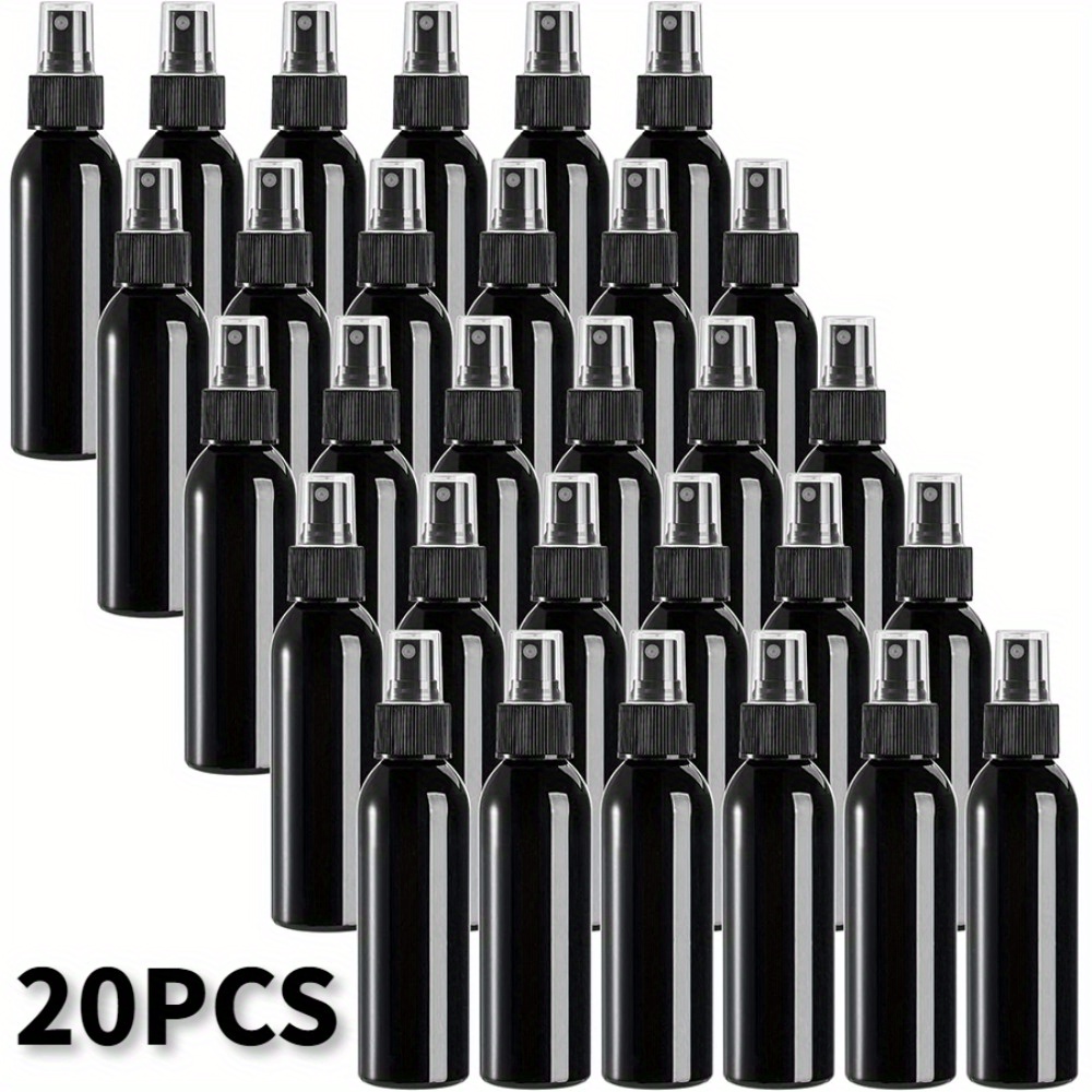 

20-Pack de flacons pulvérisateurs en plastique sans BPA non parfumés - 100 ml de pulvérisateurs à brouillard fin rechargeables, format de voyage portable pour parfums et liquides de nettoyage