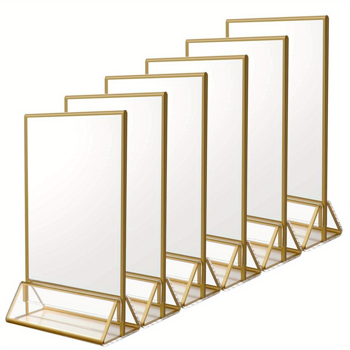 6 Porte-affiches Acrylique A4 Lifewit - Support Double Face Vertical Pour Menu, Bureau, Restaurant