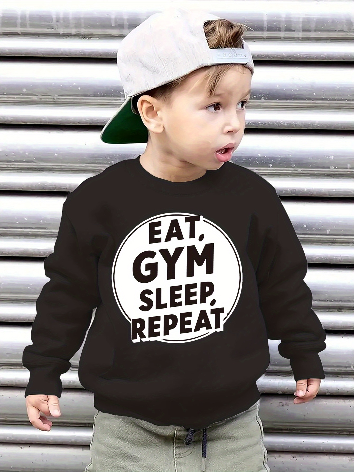 Cozy Boys Graphic Sweatshirt Long Sleeve Crew Neck Pullover Temu