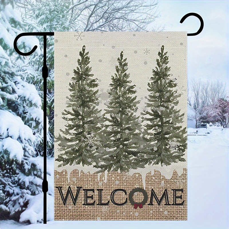 

Christmas Tree - Double-, Polyester, For & Decor, 12x18in, No Included