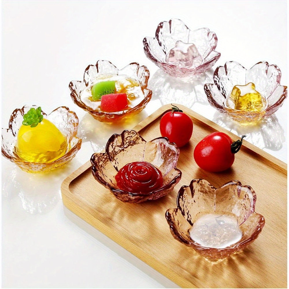 

Sakura Glass Bowls Set Of 6 Small Dishes Dipping Bowls Appetizer Plates Holders Crystal Mini Dessert Bowls